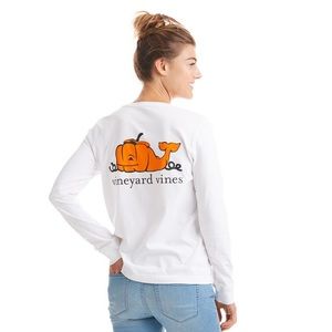 Vineyard Vines Pumpkin Whale Shirt